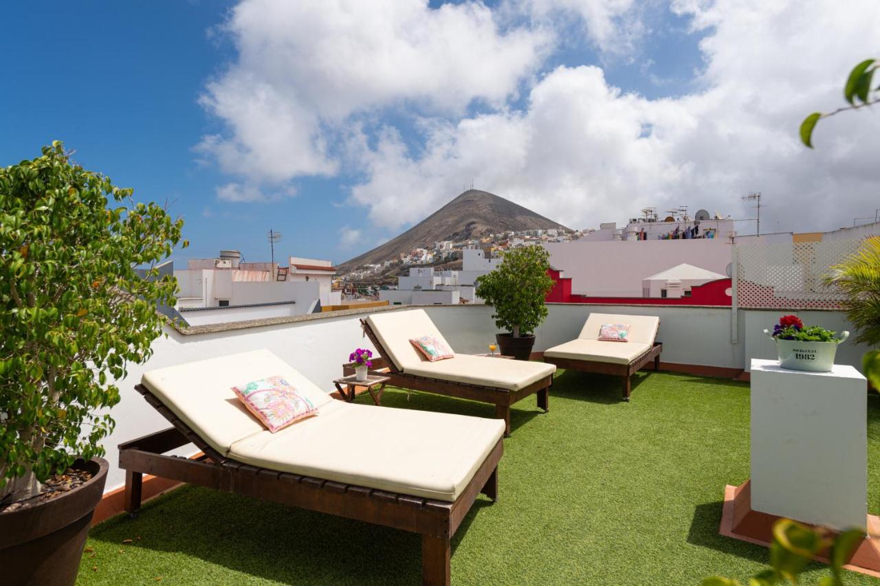 The Yellow House - Solarium - Climatized Pool Gáldar 외부 사진