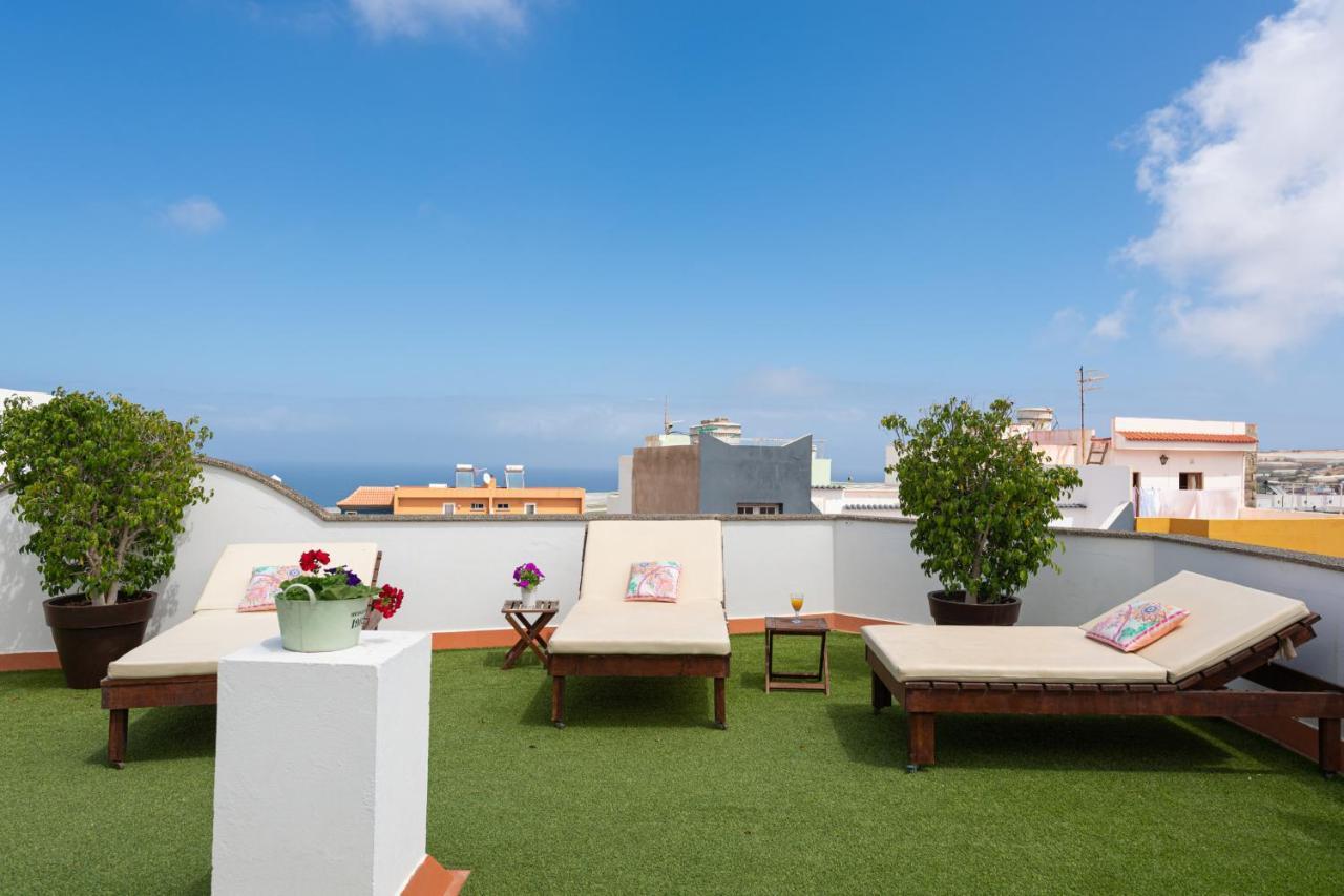The Yellow House - Solarium - Climatized Pool Gáldar 외부 사진